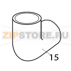 Manicotto d&#039;aspirazione per pompa di Elettrobar Fast 160 DP Manicotto d'aspirazione per pompa di Elettrobar Fast 160 DPЗапчасть на деталировке под номером: 15