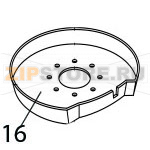 Rotary basin Brema M 350 Rotary basin Brema M 350Запчасть на деталировке под номером: 16Название запчасти Brema на английском языке: Rotary basin M 350.