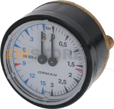 BOILER-PUMP PRESSURE GAUGE ø 62 mm 