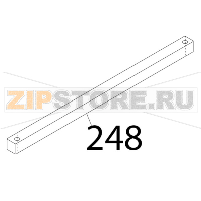 Barra quadra volano Sirman Anniversario 300 Barra quadra volano Sirman Anniversario 300Запчасть на деталировке под номером: 248