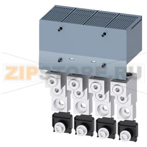 КЛЕММА ДЛЯ КРУГЛОГО ПРОВОДА 2 КАБЕЛЯ 4 ШТ. ПРИНАДЛЕЖНОСТЬ ДЛЯ: 3VA2 400/630 Siemens 3VA9404-0JJ23 