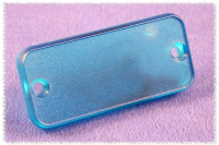 Пластина торцевая 8x120.5x51.5 мм, материал: акрилонитрил, синяя Hammond 1455QPLTBU