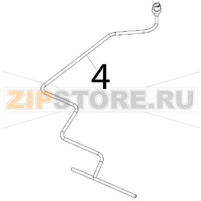 Water pipe Angelo Po 191PI2V Water pipe Angelo Po 191PI2VЗапчасть на деталировке под номером: 4