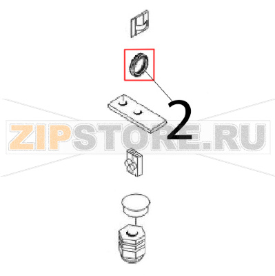 Grommet Ø: 21 Angelo Po FM1221E1 Grommet Ø: 21 Angelo Po FM1221E1Запчасть на деталировке под номером: 2