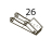 Damper link ass'y Toshiba TEC B-SX4T-GS20-QM-R