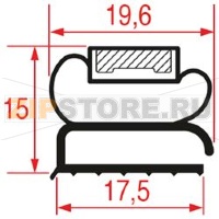 GUARNIZIONE MEZZO BORDO 1400X520 mm