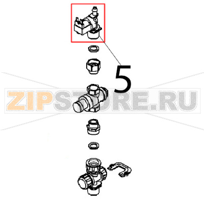 Elettrovalvola 3/4", 1E-1U, 50/60 Hz, 220/240 V Angelo Po BX61E Elettrovalvola 3/4", 1E-1U, 50/60 Hz, 220/240 V Angelo Po BX61EЗапчасть на деталировке под номером: 5