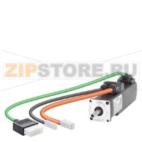 SIMOTICS S-1FL6 SUPPLY VOLTAGE 230V 3AC PN=0,1KW,NN=3000RPM M0=0,32NM,MN=0,32NM SHAFT HEIGHT 20MM ENCODER INCREMENTAL TTL 2500PPR PLAIN SHAFT, TOLERANCE N WITH HOLDING BRAKE PROTECTION CLASS IP65 WITH OIL SEAL MATCHING DRIVE SINAMICS V90 Siemens 1FL6024-2