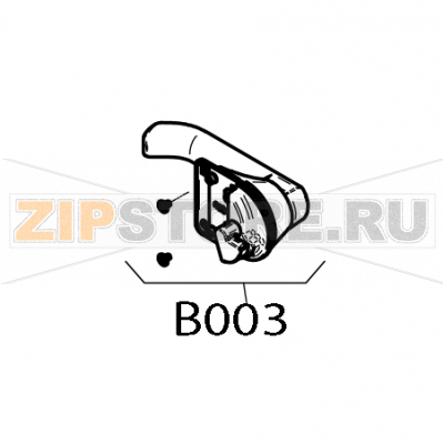 Door handle P3 Hygienic antibacterial w.fixing accessories Convotherm OES 6.10 Door handle P3 Hygienic antibacterial w.fixing accessories Convotherm OES 6.10Запчасть на деталировке под номером: B003