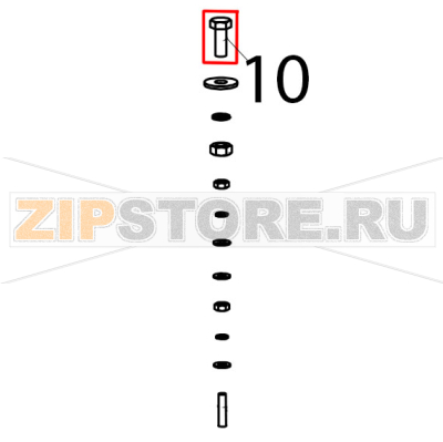 Болт M6x16 ГОСТ 7798-70 Polair DM110Sd-S Болт M6x16 ГОСТ 7798-70 Polair DM110Sd-SЗапчасть на деталировке под номером: 10
