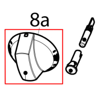 Black knob Tecnoinox FTR70E7