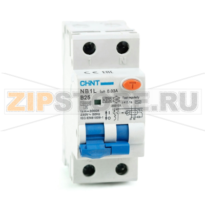 Дифавтомат 25 А, 30 мА, 10 кА Chint NB1L 