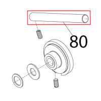 Perno mov. vela D12x122.5 Sirman Mirra 250 C