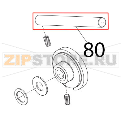 Perno mov. vela D12x122.5 Sirman Mirra 250 C Perno mov. vela D12x122.5 Sirman Mirra 250 CЗапчасть на деталировке под номером: 80