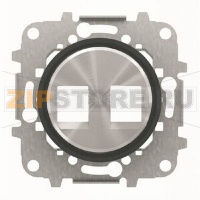 Накладка для двух суппортов/разъёмов, чёрное стекло ABB 2CLA861820A1501