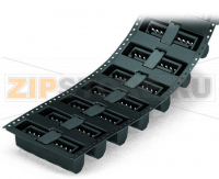 MCS MINI THR male header; 1.0 x 1.0 mm solder pin; straight; 100% protected against mismating; in tape-and-reel packaging; Pin spacing 3.5 mm; 16-pole; black Wago 734-146/105-604/997-408