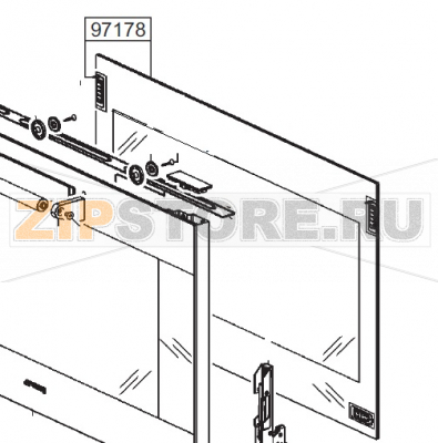 Стекло печи Smeg ALFA 144 GH1 Стекло печи Smeg ALFA 144 GH1Запчасть на деталировке под номером: 97178