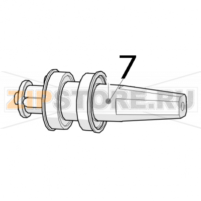 Upper pressing shaft Zumex Essential Pro Upper pressing shaft Zumex Essential ProЗапчасть на деталировке под номером: 7
