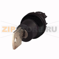 Переключатель с ключом, с фиксацией, 2 положения 0, I, рамка черная Eaton M22S-WRS-SA(*)-*-A8