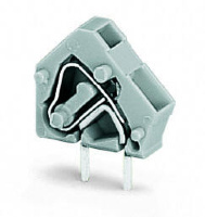 Stackable PCB terminal block; 2.5 mm; Pin spacing 5/5.08 mm; 1-pole; CAGE CLAMP®; commoning option; 2,50 mm; light gray Wago 236-743