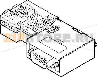 Штекер Festo NECU-S1W9-C2-APB 