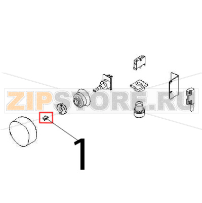 Knob spring Angelo Po FX61E2 Knob spring Angelo Po FX61E2Запчасть на деталировке под номером: 1