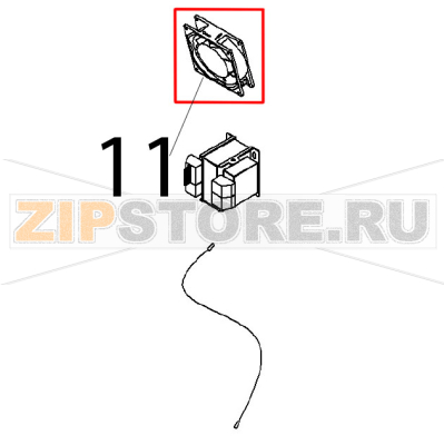 Fan Angelo Po FX101E1 Fan Angelo Po FX101E1Запчасть на деталировке под номером: 11