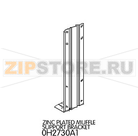 Zinc plated muffle support bracket Unox XBC 405 Zinc plated muffle support bracket Unox XBC 405Запчасть на деталировке под номером: 11Название запчасти на английском языке: Zinc plated muffle support bracket Unox XBC 405