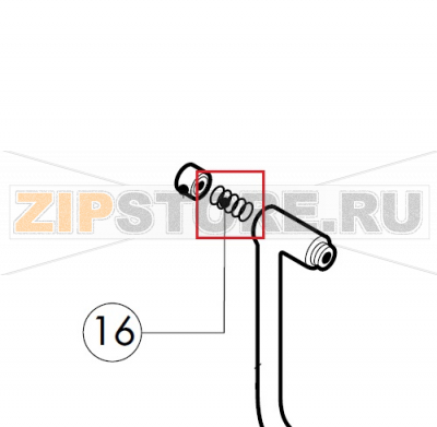 Door handle button spring Lainox MVE051P                                                                                          Door handle button spring Lainox MVE051PЗапчасть на сборочном чертеже под номером: 16Название запчасти на итальянском языке языке: Door handle button spring Lainox MVE051P

