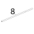 Tubo manigla D-EST=18, SP =1, L=668 Unox XVC 104