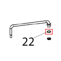 Washer 3/8" 3/8'' Ø: 22-17.2=1.5 CU/NI Angelo Po FX101E1