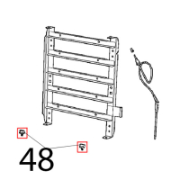Lateral supports M6, fixing bolts Unox XVC 205E