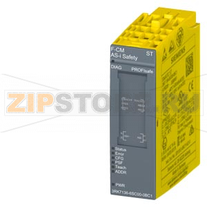 SIMATIC ET 200SP Безопасный коммуникационный модуль F-CM AS-интерфейс Safety ST для AS-интерфейса Siemens 3RK7136-6SC00-0BC1 