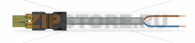 pre-assembled connecting cable; Eca; Plug/open-ended; 2-pole; Cod. B; Control cable 2 x 1.0 mm; 1 m; 1,00 mm; light green Wago 771-8992/205-105 Protected against mismating and maintenance-freePush-in CAGE CLAMP® spring pressure connection technology allows solid conductors to be simply pushed into a unitTwo-wire connection per pole for loops or bridgesComponents can be clearly printed on and color-coded to meet custom requirements...