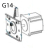 Housing, XH2.5-11P to XH2.5-6P, 180mm Godex T10