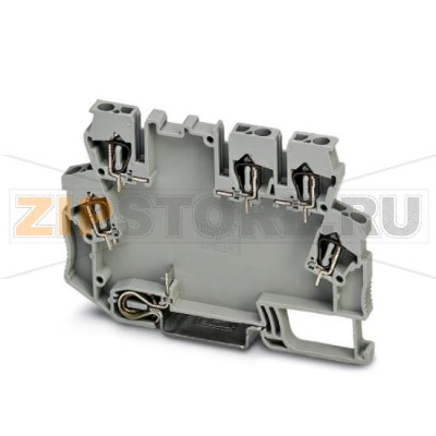 Полностью укомплектованный корпус Phoenix Contact STTCO-LG 2,5/5 ZB-PE GY с пазом для табличек и дополнительным РЕ-контактом, 5-контактный, цвет: серый.Минимальный заказ: 50 шт.Упаковка: 50 шт.