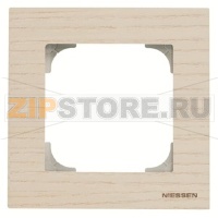 Рамка одноместная, дерево белый ясень ABB 2CLA857100A2001