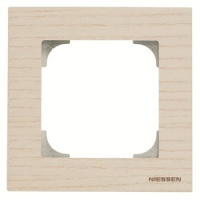 Рамка одноместная, дерево белый ясень ABB 2CLA857100A2001