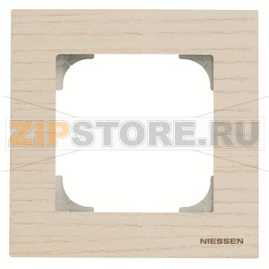 Рамка одноместная, дерево белый ясень ABB 2CLA857100A2001 