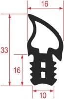 УПЛОТНИТЕЛЬ ДВЕРЦЫ ПЕЧИ 745X605 MM