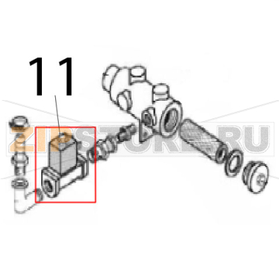 Solenoid valve 1/2&quot; Angelo Po C165D Solenoid valve 1/2" Angelo Po C165DЗапчасть на деталировке под номером: 11