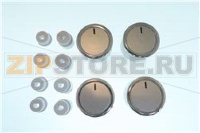 SET OF STAINLESS STEEL KNOBS 4-PIECE