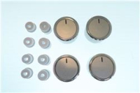 SET OF STAINLESS STEEL KNOBS 4-PIECE