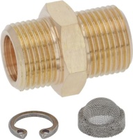 ЛАТУННЫЙ ФИТИНГ Ø 3/8"M-3/8"M С ФИЛЬТРОМ