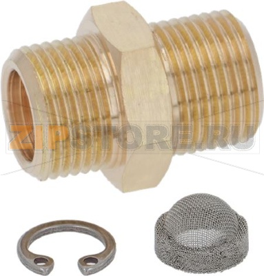 ЛАТУННЫЙ ФИТИНГ Ø 3/8&quot;M-3/8&quot;M С ФИЛЬТРОМ 