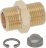 ЛАТУННЫЙ ФИТИНГ Ø 3/8"M-3/8"M С ФИЛЬТРОМ