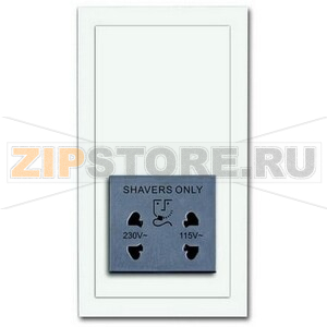 Розетка 220/115 В, 20 ВА, белый бархат ABB 2CKA002130A0294 