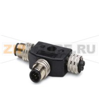 Т-образный штекер для шинных систем Phoenix Contact SAC-M12T/2XM12 PB DP