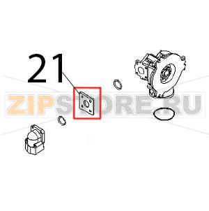 Flangia miscelatore Angelo Po FX101G2 Flangia miscelatore Angelo Po FX101G2Запчасть на деталировке под номером: 21