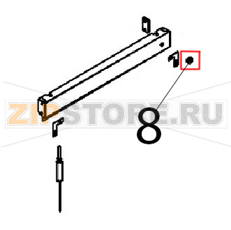 Boccola sonda cuore Angelo Po FX101G2 Boccola sonda cuore Angelo Po FX101G2Запчасть на деталировке под номером: 8